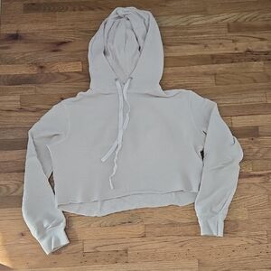 All saints Cream Crop Hoodie Sz XS